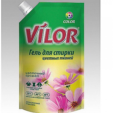 Гель для стирки детских вещей Vilor 1 литр для цветных тканей — Городок мастеров